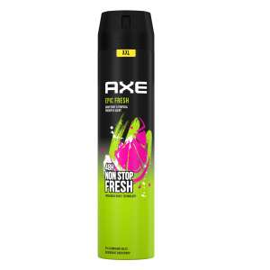 Spray deodorant Axe Epic Fresh pentru bărbați, 250ml, parfum de grapefruit și ananas tropical, 48h prospețime non-stop - Săpun, Hartie igienica, Hârtii igienice umede, Batiste de hârtie, Prezervative și Dezodor