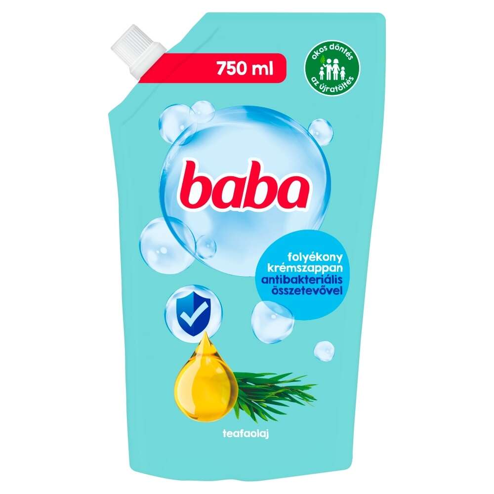 Baba Folyékony Szappan Utántöltő Teafaolaj 750ml