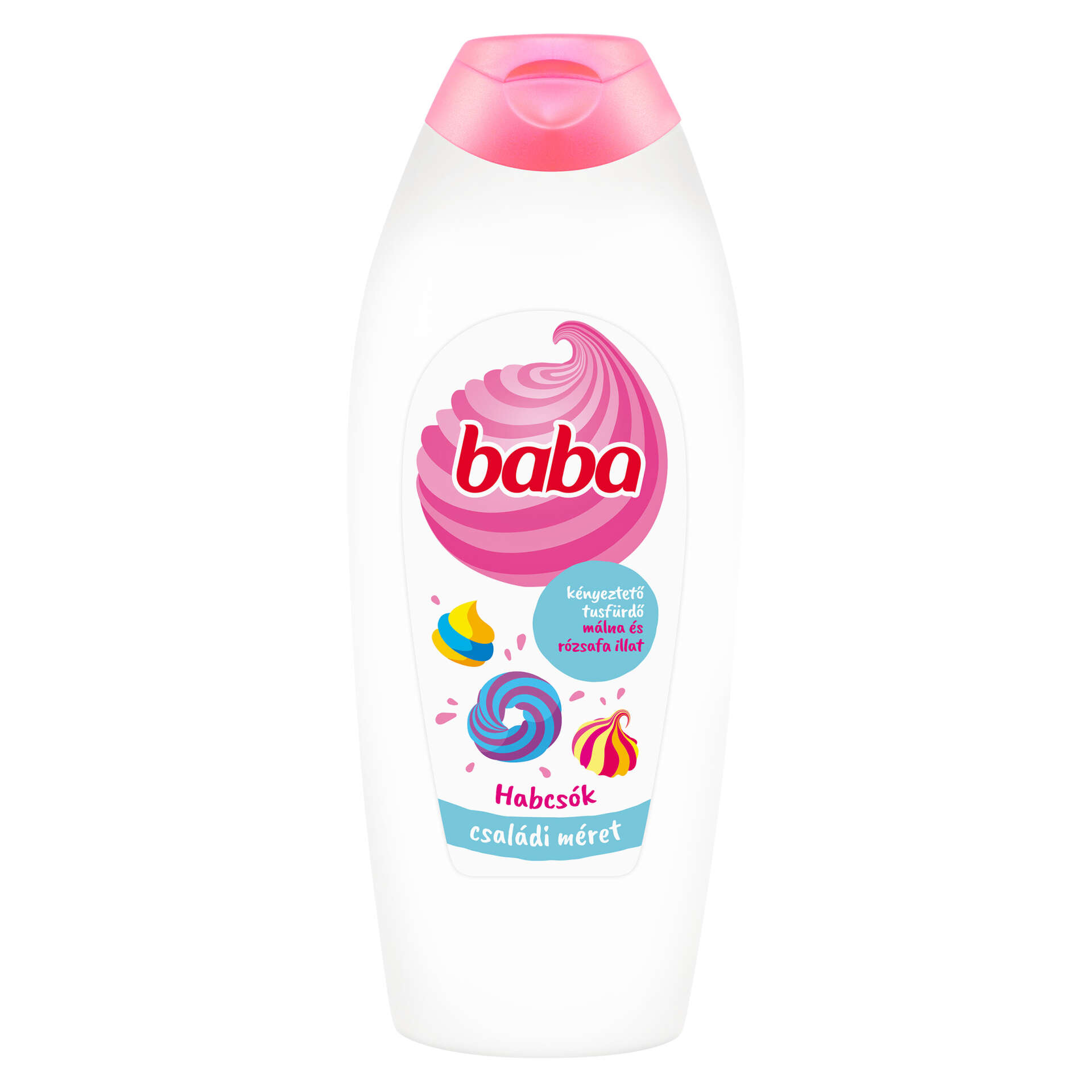 Baba Habcsók Tusfürdő Málna és Rózsafa 750ml