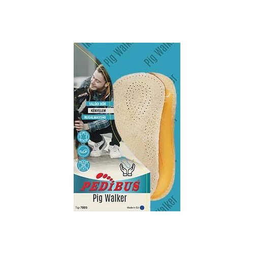 Pedibus Pig Walker talpbetétek, 37/38-as méret, valódi bőrből és műanyagból, kényelem és rugalmasság érdekében