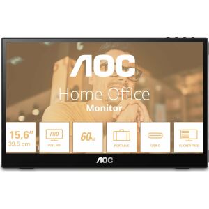 Monitor de calculator AOC T2 16T3EA 39,6 cm (15.6") 1920 x 1080 pixeli Full HD Negru (16T3EA) 144938572 - AOC