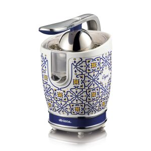Ariete 0413/0C electric citrus press, blue and white ceramic design - Ariete Juicer and Press