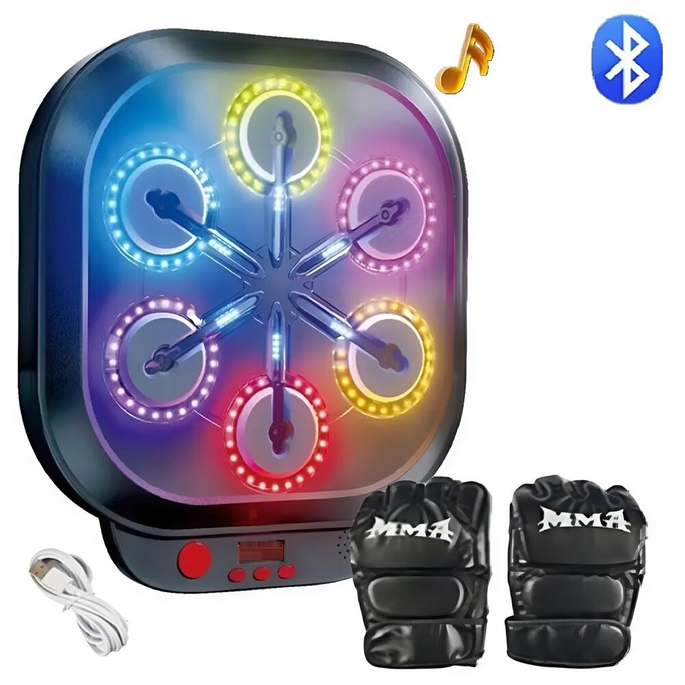 Intelligens, Bluetooth-kompatibilis fali bokszgép - ritmus vezérelt edzés zenelejátszással és okostelefonos kapcsolattal (BBJH)