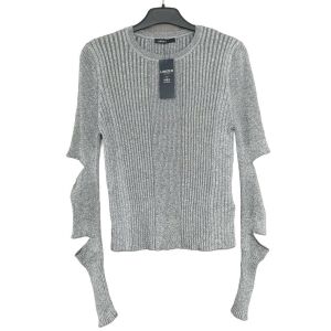 M&S Limited Edition szürke kivágott ujjú pulóver - Női pulóver