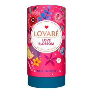 Lovaré Szálas Ízesített Prémium Tea , Love Blossom  (Black tea) 80g + 15 teafilter tasak 114513612 - Gyümölcstea
