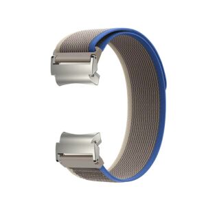 MYBANDZ Szürke és Kék Szőtt Tépőzáras Óraszíj Samsung Galaxy Watch-hoz - Okosóra szíj