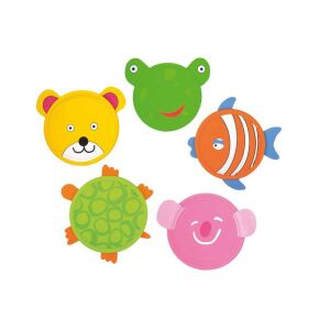 BS Toys Állatos Dobókorong - 5 állat minta: medve, béka, hal, teknős, koala - Szabadtéri ügyességi játék