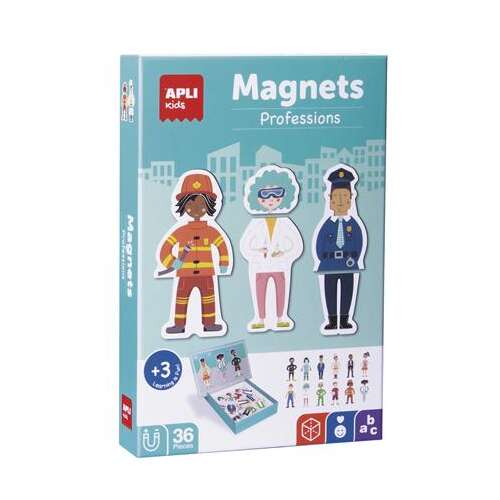 APLI Magnetická sada zručností, 36 kusov, APLI "Kids", profesie