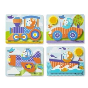 Melissa &amp; Doug 30133 Bébi és tipegő fajátékok Óriás puzzle járművek 122923911 - Melissa & Doug