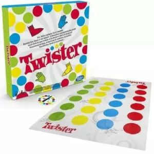 Hasbro Twister társasjáték doboz és játéktábla. Szórakoztató családi parti játék. - Hasbro