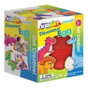 Kid Art set plastelina Jaje dinosaura s 4 boje i kalupa - Igračka