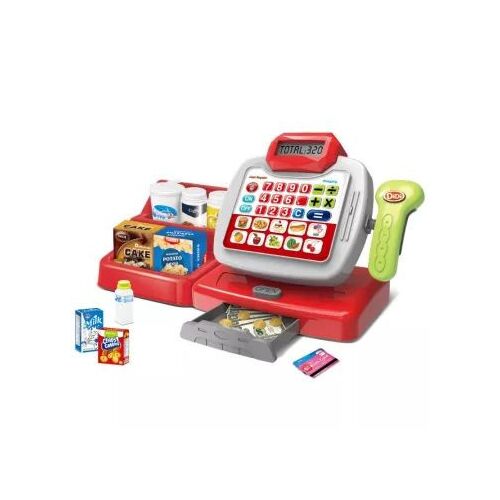 Elektroniczna, wielofunkcyjna kasa fiskalna z efektami dźwiękowymi zabawka