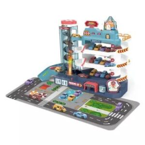 Miejski parking dla samochodów - 45 cm, wielofunkcyjny 122926220 - Manyuk Toys