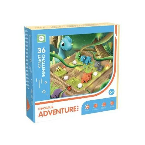 Dinoszaurusz kaland logikai játék 36 nehézségi fokozattal, szórakoztató és kihívást jelentő puzzle gyerekeknek