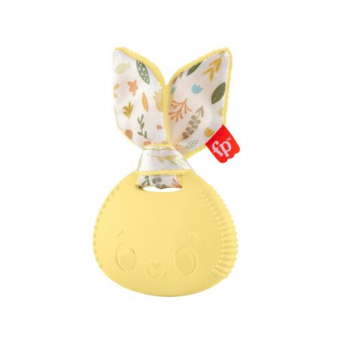 Fisher-Price Sensimals Nyuszi rágóka, sárga szilikon baba rágóka - Baba fürdetés és ápolás
