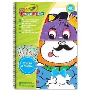 Crayola Mini Kids: Книжка за оцветяване с лепенки 122926474 - Книга