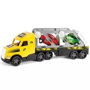 Wader Magic Truck Action retro kamion za prijevoz automobila s autićima - Igračka