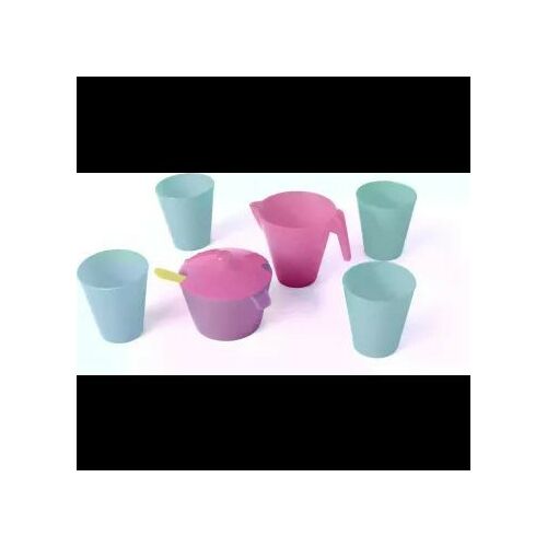 Wader Party Time 8-teiliges Spielset für Kinder, rosa und blaues Spielküchenset