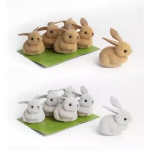 Dekoration Häschen - 6 Stück, 2 Farben 122926669 - Ostern Dekoration