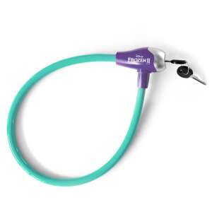 Zamek rowerowy Disney Frozen II, fioletowy i turkusowy, z kluczami - Sport i rekreacja