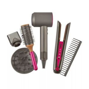 Dyson Supersonic Deluxe Styling Set pre deti: Hračkársky sušič vlasov, kefa, žehlička na vlasy a hrebeň - Kefa na úpravu vlasov