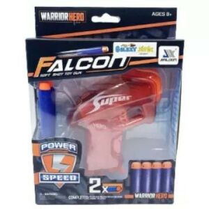 Warrior Hero Falcon Soft Shot hračka pištoľ, mini penová pištoľ na šípky, vek 8+ - Hračkárske pušky, náboje