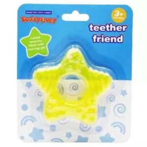 Teddy Baby sternförmiger Kühlbeißring für Babys ab 3+ Monaten - Galaxy