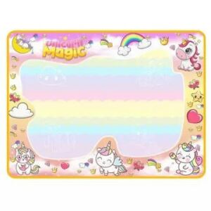 Covoraș de desen cu apă cu unicorn, covoraș de colorat reutilizabil pentru copii 78x59 cm - Jocuri si jucarii creative