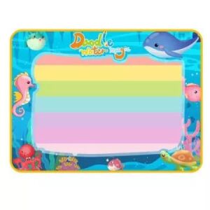 Wasserzeichenmatte mit Meerestieren, wiederverwendbare Maltafel für Kinder - Schaukelpferde, Schaukeltiere und Entwicklungsspiele für Kinder im Kindergartenalter