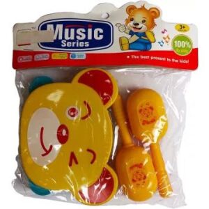 Maci Alaku Csorgo Keslet Spielzeuginstrumenten-Set für Babys und Kleinkinder, bärenförmige Rassel und Maracas - Galaxy