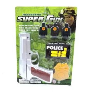 Zestaw pistoletu na zabawki Transcend Super Gun z celami i miękkimi kulami, idealny do odgrywania ról - Manyuk Toys