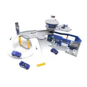 Policajná stanica hracia súprava s parkovacím domom a autíčkami - Autá a vozidlá