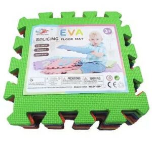 Covor de joacă puzzle - Dale colorate interconectabile din spumă EVA - Puzzle 3D & Puzzle cu burete