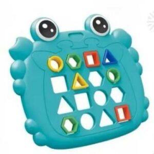Jucărie de sortat forme crab pentru copii mici, puzzle educativ cu forme colorate - Jocuri de sortare a formelor