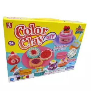 Color Clay DIY Tortakészítő Gyurmaszett gyerekeknek, Modellező gyurma játék eszközökkel - Manyuk Toys