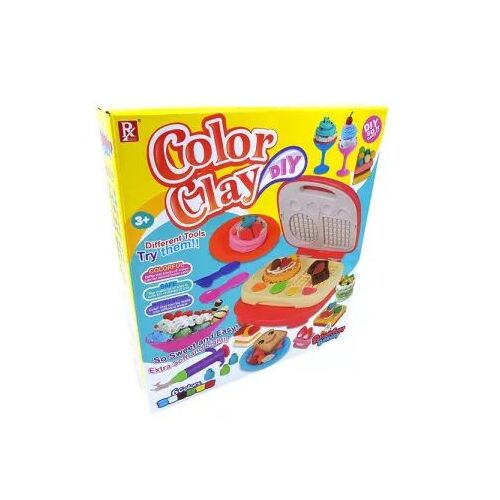 Color Clay DIY gofrisütő gyurmaszett, gyurma ételkészítő készlet