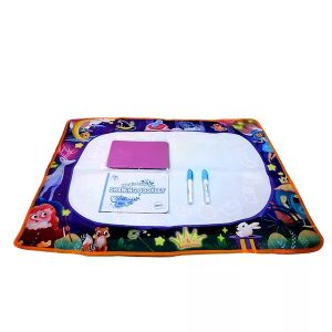 Maszatmentes dywan z motywem magicznego lasu - 80 x 60 cm, mata do rysowania wodą wielokrotnego użytku z pisakami i broszurą - Magic Toys