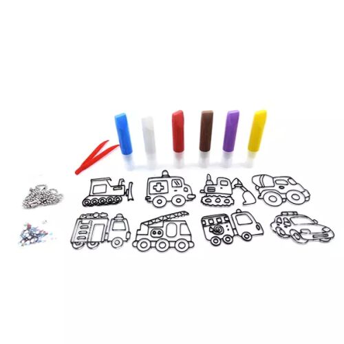 Set DIY pentru făcut brelocuri cu modele de mașini, vopsele și accesorii