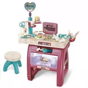 Orvosi rendelő játékszett - 23 db-os. Orvosos játékkészlet székkel és orvosi kiegészítőkkel. - Manyuk Toys