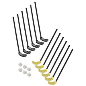 Aktivsport Alpha floorball szett 12 ütővel és 6 labdával felnőtteknek - Szabadtéri ügyességi játék