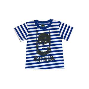 Batman gyerek rövid ujjú póló, kék-fehér csíkos, 92-es méret - Asti