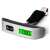 Digital luggage scale, portable, lightweight, easy to use, measures up to 50kg, with strap, black and silver