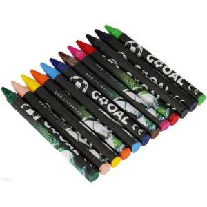 Starpak GOAL Fußball Wachsmalstifte, 12 Farben, Ohne Karton - Crayons