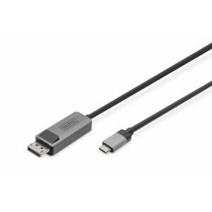 Kabel adapter DIGITUS PREMIUM 8K 30Hz USB Typ C/DisplayPort dwukierunkowy 1m 114533213 - Konwerter DisplayPort