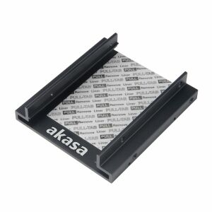 Akasa AK-MX010V2 3.5 helyre - 2x 2.5 HDD/SSD, alumínium Fekete HDD/SSD beépítő keret 114533312 - Külső merevlemez ház