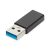 Digitus AK-300524-000-S USB A USB-C jack Fekete csatlakozó átalakító 114533419