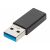 Digitus AK-300524-000-S USB A USB-C jack Fekete csatlakozó átalakító 114533419