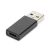 Digitus AK-300524-000-S USB A USB-C jack Fekete csatlakozó átalakító 114533419