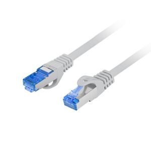 Patchcord cat.6a S/FTP LSZH CCA 0.25m gri Fluke 114533496 - Cabluri FTP
