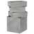 Springos 4-piece gray storage box set for home organization
